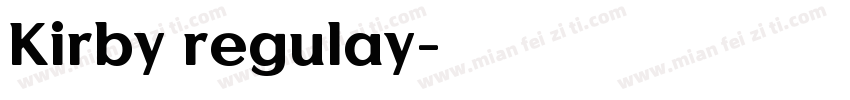 Kirby regulay字体转换